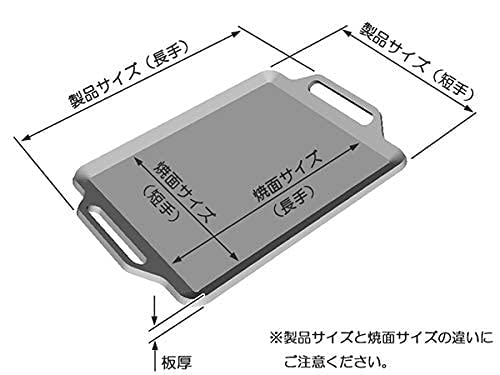 プレートグリル Amazon | ZEOOR 極厚グリルプレート ステンレス 板厚3mm 330